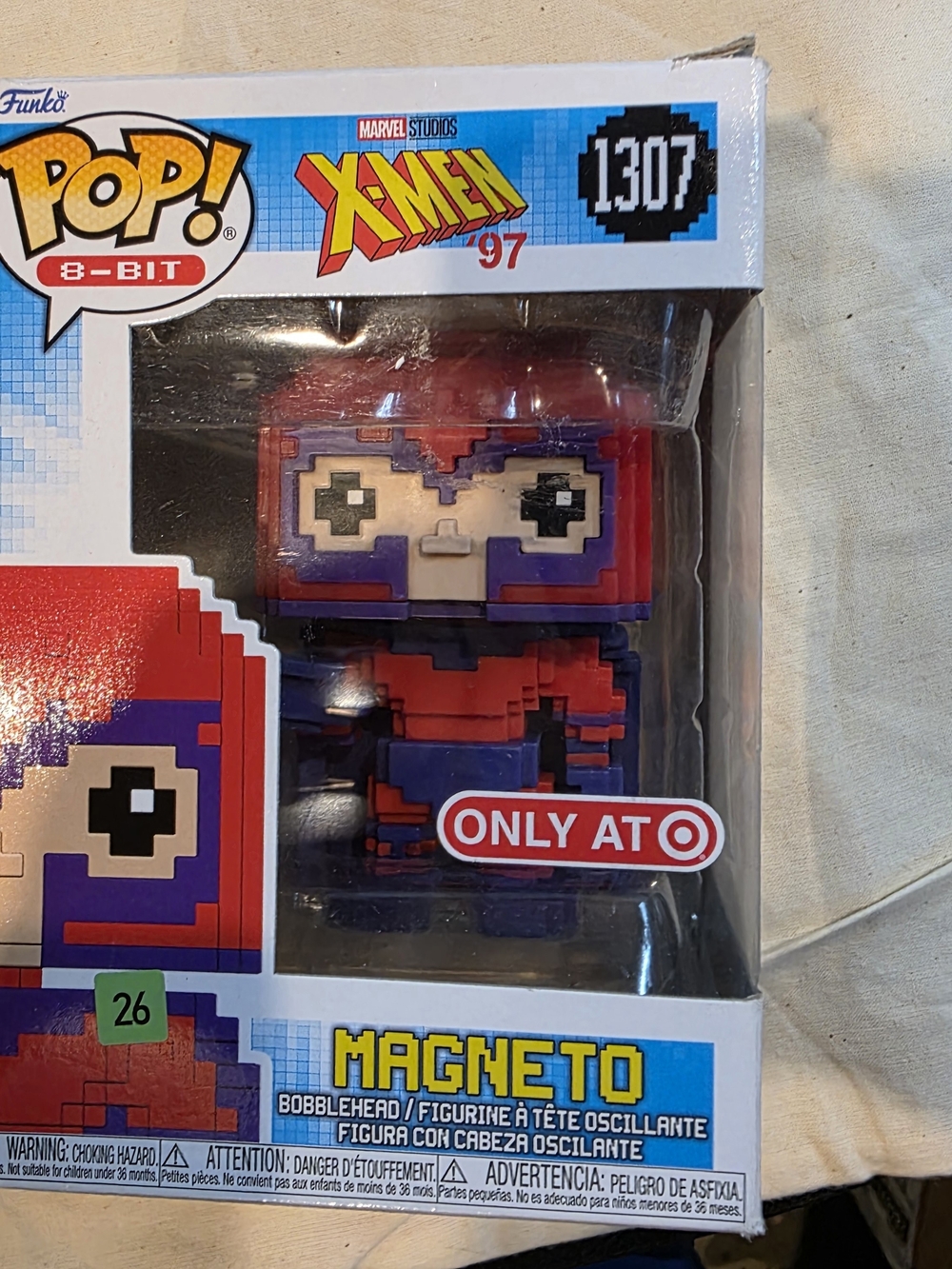 Funko 8-Bit Magneto Figure - Red & Purple